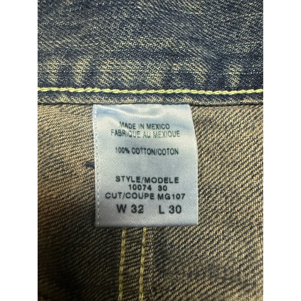 Vintage Guess Jeans USA Mens 32x30 Straight Leg Blue Denim 10074 30 Mexico